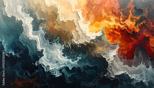 Abstract Art - A Symphony of Colors and Textures.