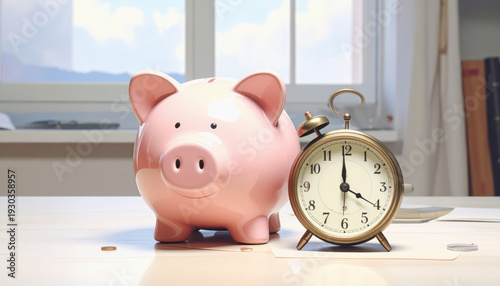 Beautiful sunset landscape over mountain range