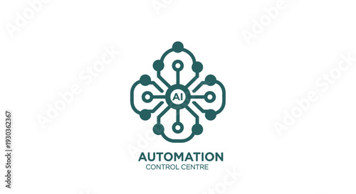 AI Automation Control Center Logo Design.
