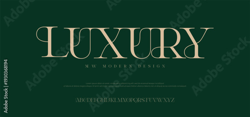 Elegant luxury abstract digital technology logo font alphabet. Minimal modern urban fonts for logo, brand etc. Typography typeface uppercase lowercase and number. vector illustration