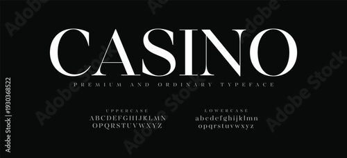 Elegant awesome alphabet letters font and number. unique serif font. Classic Lettering Minimal Fashion Designs. Typography fonts regular uppercase and lowercase. vector illustration