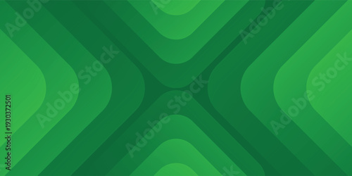 Abstract green banner background vector with diagonal stripes  triangle geometric shapes  multiply  and overlay layers.