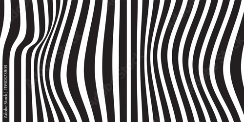 Geometric Abstract Decorative line wave Background. optical art illusion. perspective line stripes with 3d dimensional effect