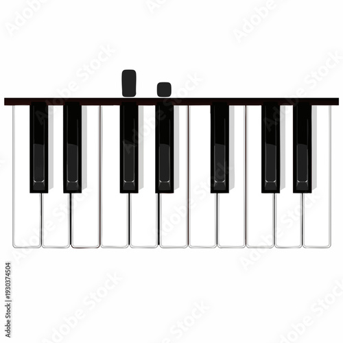 Piano keys diagram showing D minor chord with black and white keys musical educational illustration chord fingering chart and piano learning resource