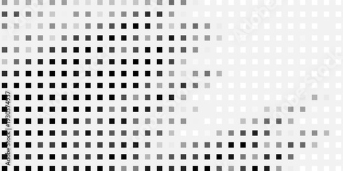 Grunge halftone gradient background. Faded grit noise texture. White and black sand wallpaper. Retro pixelated backdrop. Anime or manga style comic overlay. Vector graphic design textured template