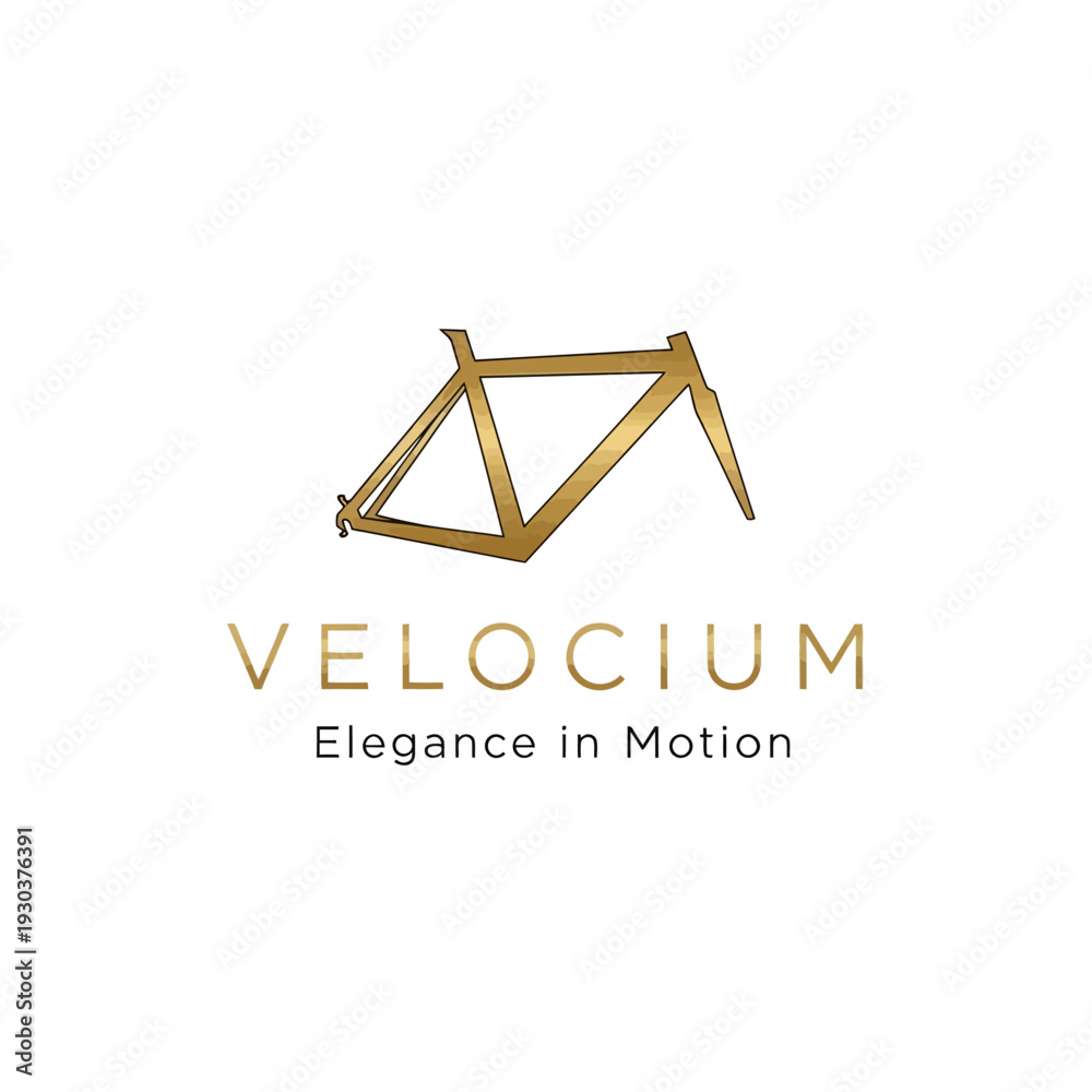 Fototapeta premium Velocium Bicycle Logo Design Elegance in Motion.