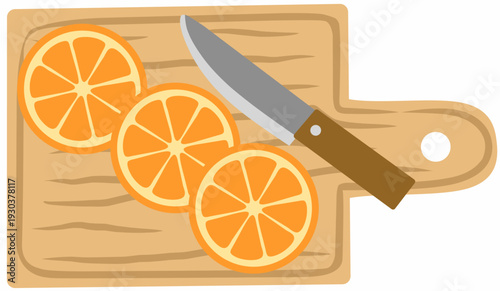Orange Slicing with Kitchen Knife