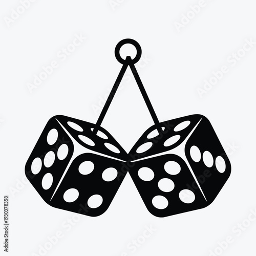 Lucky dice pendant symbolizing chance and risk in business and life