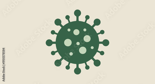 Virus Icon Illustration – Microbe Germ Cell Medical Biology Vector