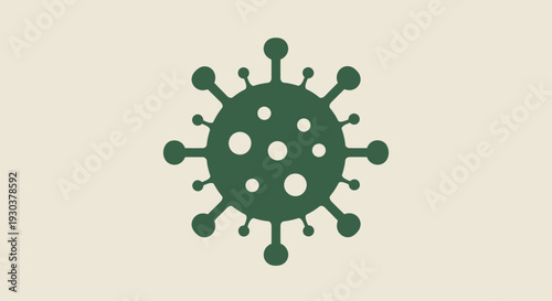 Virus Icon Illustration – Microbe Germ Cell Medical Biology Vector