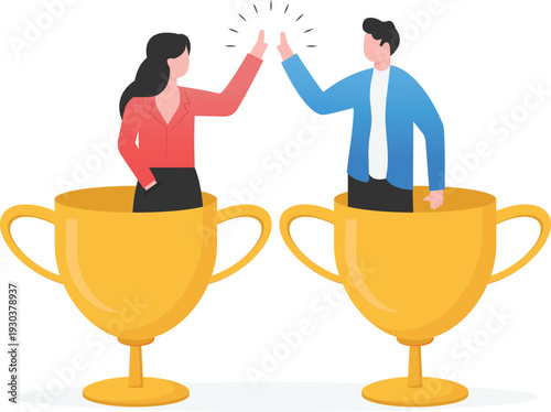 Professional Excellence Synergy and Strategic Business Trophy Partnership