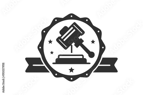 Digital Badge Circuit Technology Icon