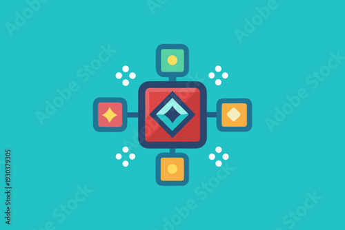 Repeated Shapes Detection Frame Analysis Icon