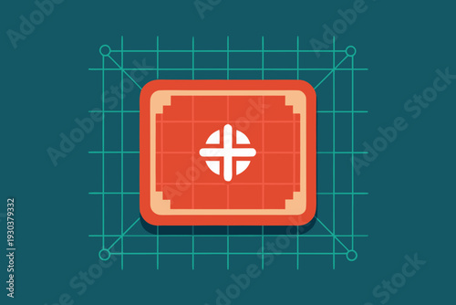 scanning frame data grid rule icon