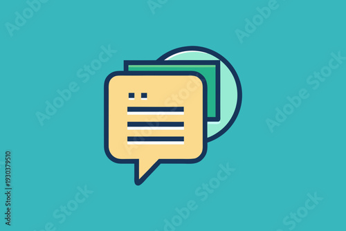 speech bubble turning into document