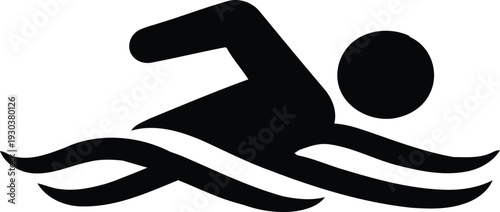 Swimming pictogram for olympic sports and events