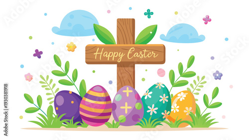 A vibrant lighthouse standing tall on a rocky shore with a picturesque ocean view Vector