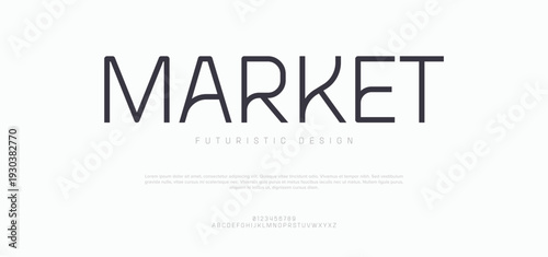 Minimal modern logo alphabet fonts. Typography minimalist urban sana serif digital fashion future creative logos fonts. vector illustration
