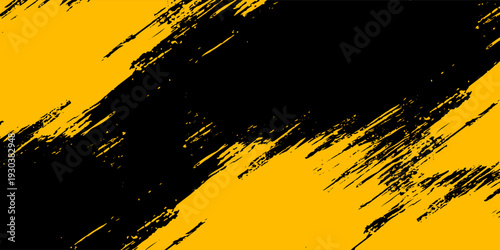 black and yellow abstract dirty grunge background