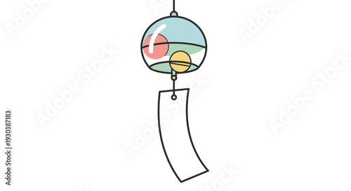 Japanese Wind Chime Minimal Art