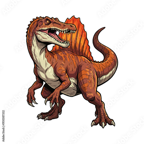 Spinosaurus Dinosaur Prehistoric Carnivore Printable Art