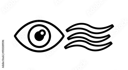 Black and white icon of a shower head with falling water droplets