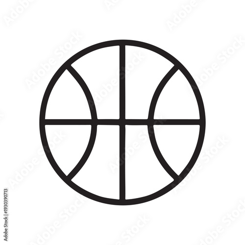 Classic Soccer Ball Line Icon – Football Sport Outline Vector Symbol