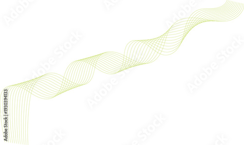 Vector illustration of a blue wavy tie isolated on a white background featuring a professional business design with gradient lines, smooth curves, and a modern digital motion texture pattern
