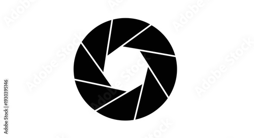 Camera Shutter Icon Isolated on White.