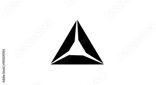 Black Triangle Logo Design Element.