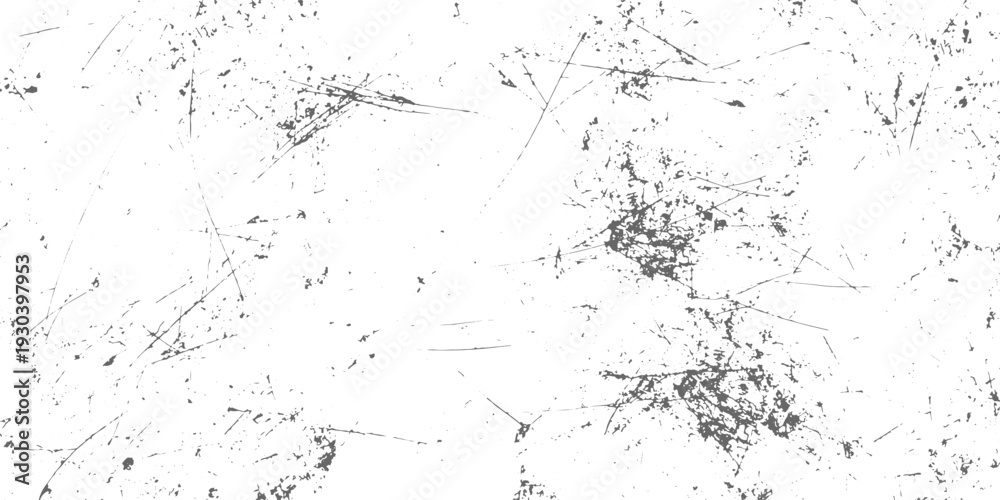 Obraz premium Scratched paper or distressed cardboard vector texture overlay with subtle grain black and white grunge background.