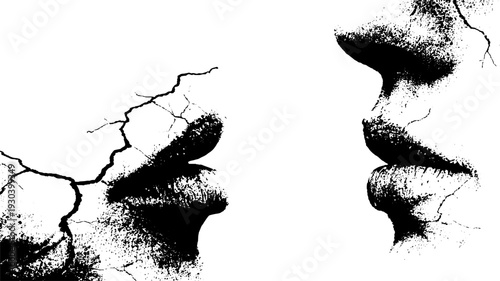 High contrast cyberpunk street character design for futuristic urban art