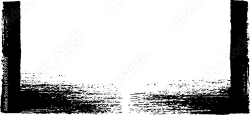 Domino double blank stencil in high contrast abstract design for creative projects