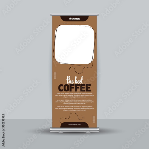 The Best Coffee Roll Up Banner Template for Cafe