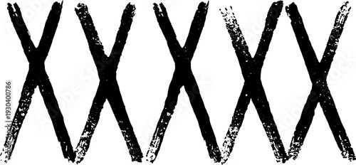 Abstract high-contrast hexagon grid pattern in stencil style for creative design