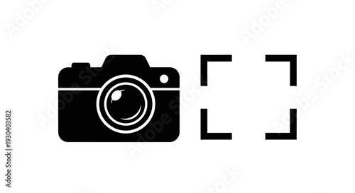 Camera Icon Graphic Design Element.
