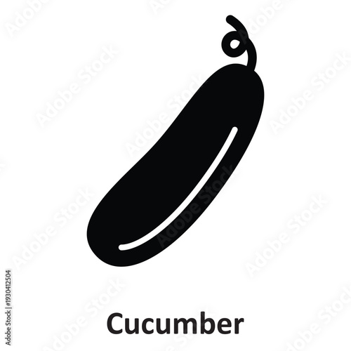 Cucumber Vector Icon which can easily modify or edit