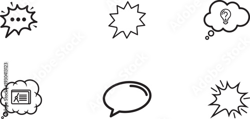 Speech bubbles vector 