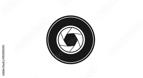 Camera Lens Icon Design Element.