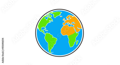 Globe Earth Planet World Map.