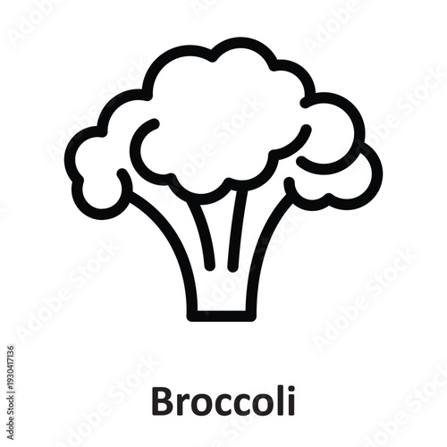 Broccoli Vector Icon which can easily modify or edit