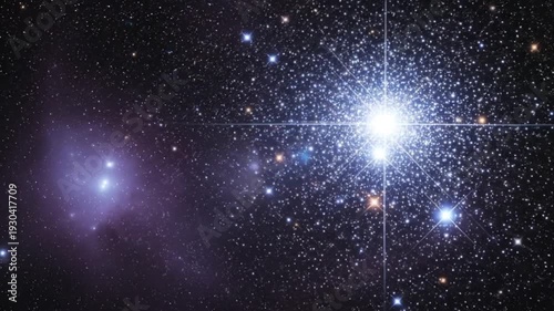 Deep Space Panorama Featuring a Stunning Nebula and Countless Twinkling Stars for Astronomy, Science, and Space Exploration Themes