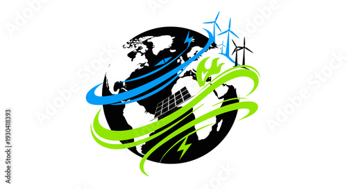 Eco Friendly Green Earth Concept.