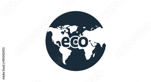 Eco friendly earth logo symbol.