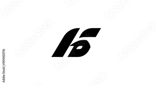 Sixteen Number Logo Symbol Mark.