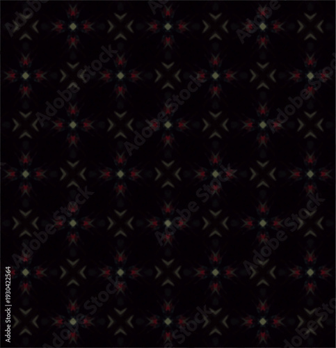 A seamless textured dark floral geometric pattern in vintage style. Elegant, classic, and versatile.