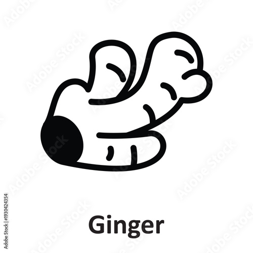 Ginger Vector Icon which can easily modify or edit
