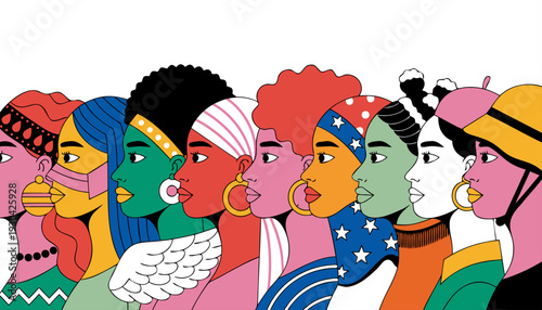 Diverse Human Profiles Representing Global Ethnicity and Cultural Inclusion