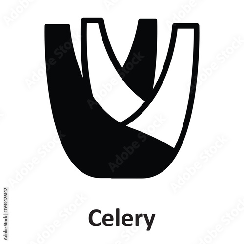Celery Vector Icon which can easily modify or edit