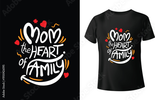 Mother s day t shirt design featuring floral script and heartfelt messages